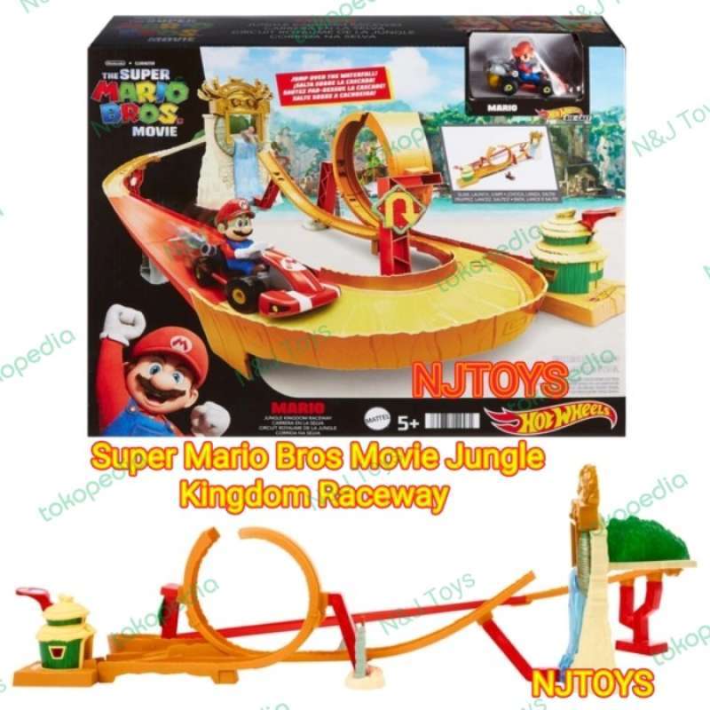 Promo Hot Wheels Track Super Mario Bros Movie Jungle Kingdom Raceway Diskon Di Seller Alenila
