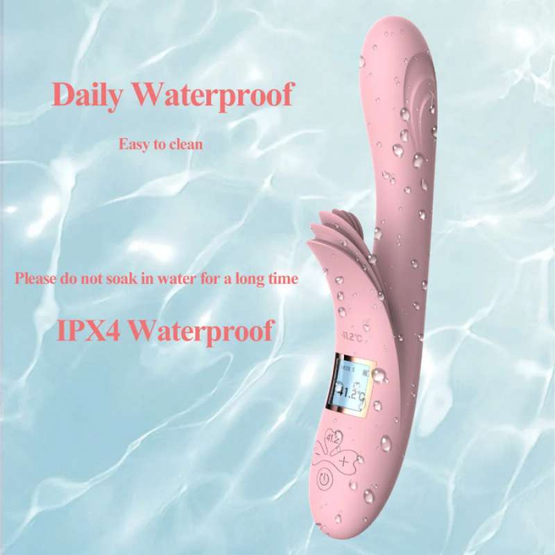 Promo Lilo Rabbit Magic Wand Vibrator Tounge Licking Heating Sex Toys Wanita Diskon 23 Di