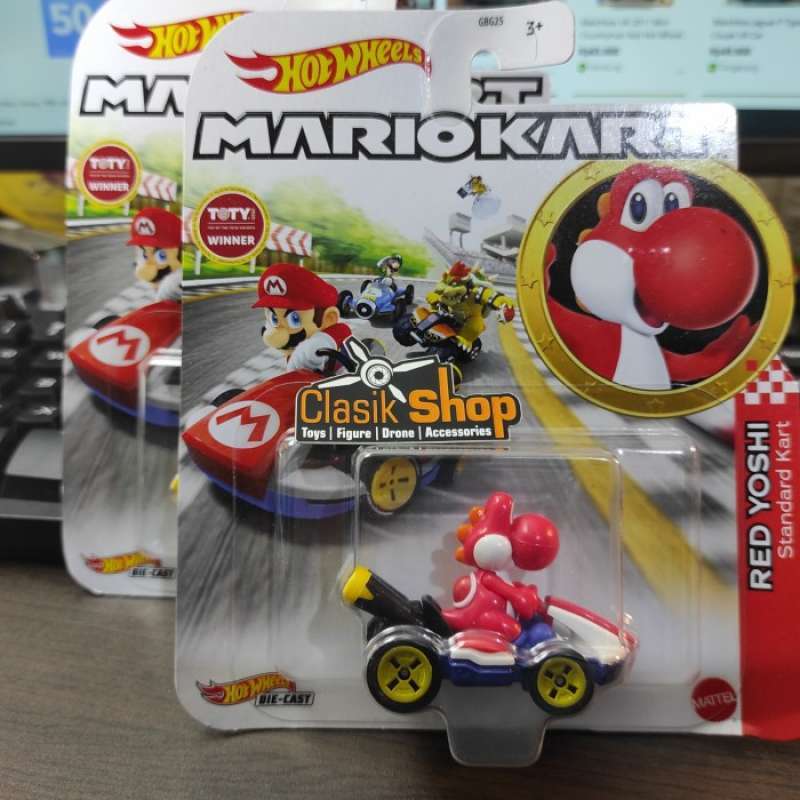 Promo Hot Wheels Mario Kart Red Yoshi Standard Card Diskon 23 Di Seller Enzo Store Tegal Alur