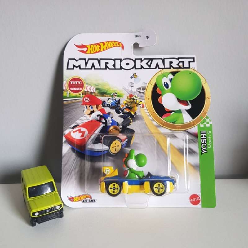 Promo Hot Wheels Mario Kart Yoshi Mach 8 Mariokart Hotwheels HW Diskon 23 Di Seller Exana Store