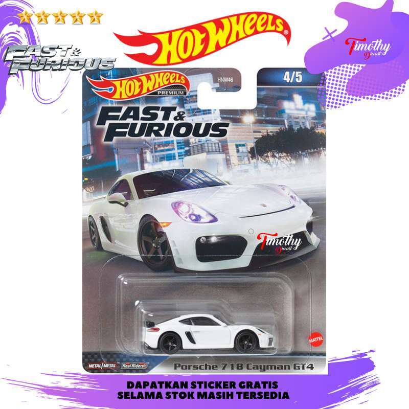 Jual Hot Wheels Premium Porsche Cayman Gt Putih Fast Furious Collector Di Seller Timothy