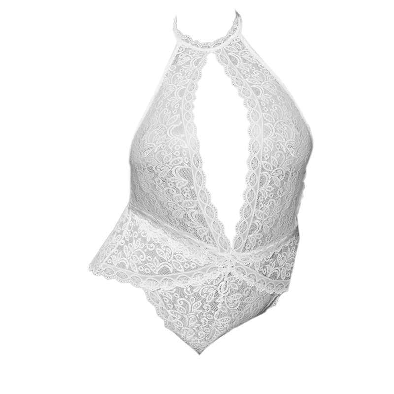 Jual L1166 Baju Tidur Lingerie Jumbo Big Size Teddy Bodysuit Halter