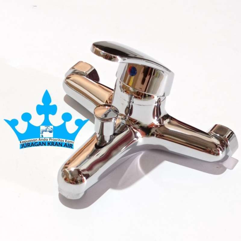 Promo Kran Panas Dingin Keran Mixer Hot Cold Water Heater Shower Mandi Set Diskon Di Seller