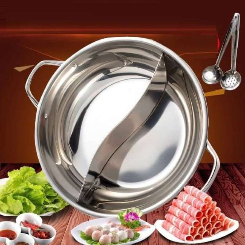 Promo Sale Panci Hot Pot Sekat N Cm Suki Shabu Stainless Panci Rasa Diskon Di