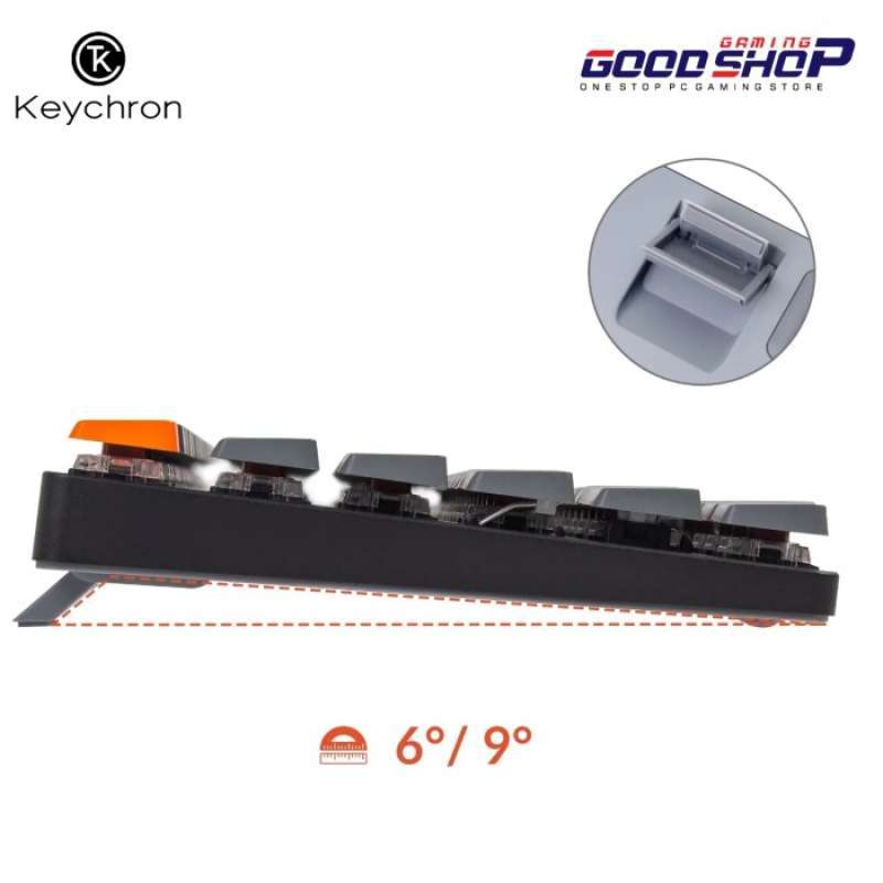 Promo Keychron K Version Hot Swappable White Backlight Low Profile Switch Diskon Di
