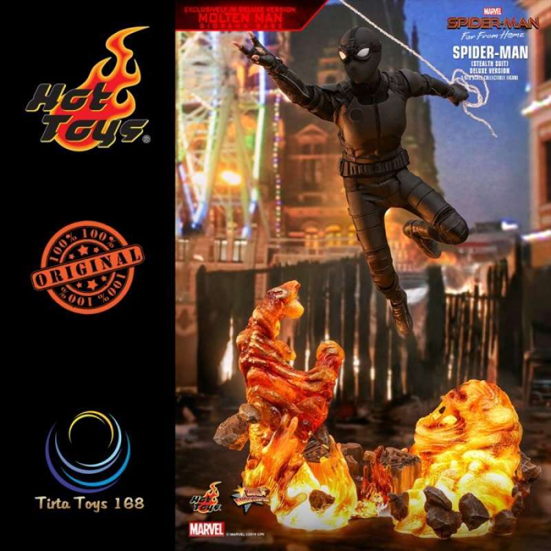 Promo Hot Toys Ht Mms Spider Man Stealth Suit Deluxe Version Diskon Di Seller