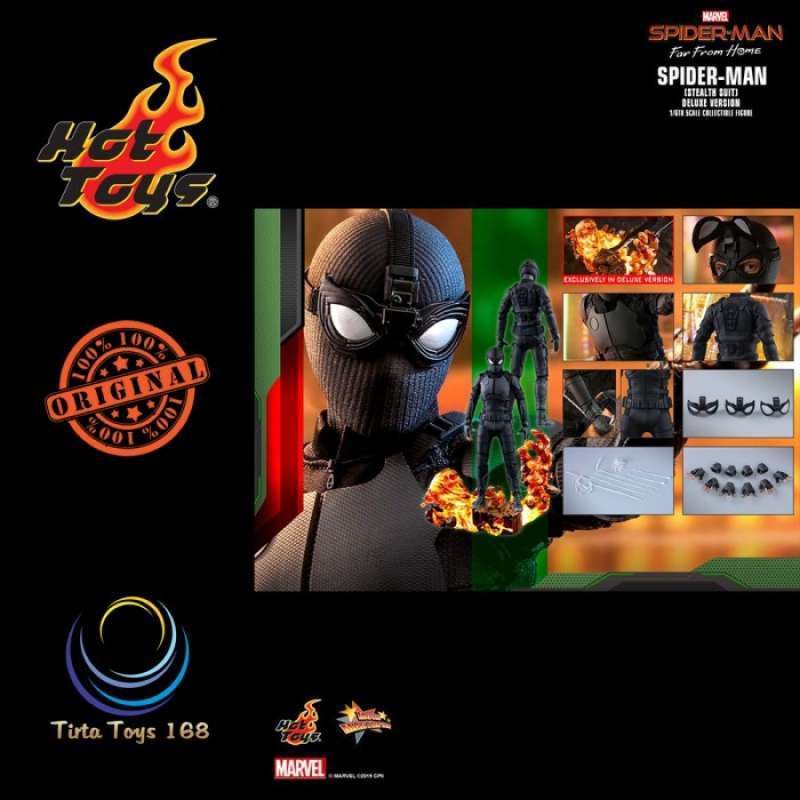 Promo HOT TOYS HT MMS SPIDER MAN STEALTH SUIT DELUXE VERSION Diskon Di Seller