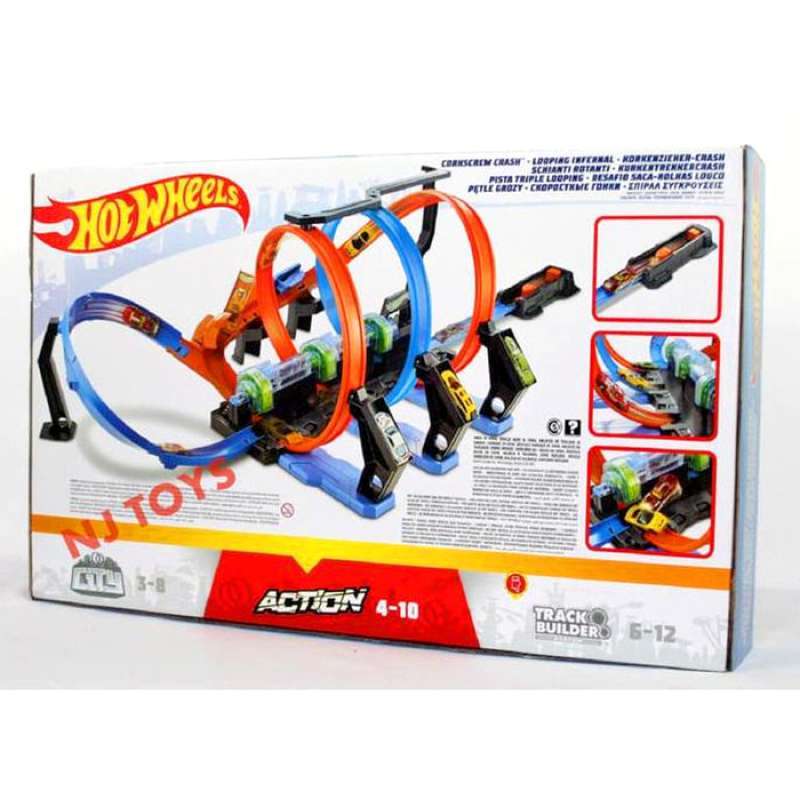 Promo Hot Wheels Corkscrew Crash Motorized Loop Track Set Hotwheels Tomica Diskon Di Seller