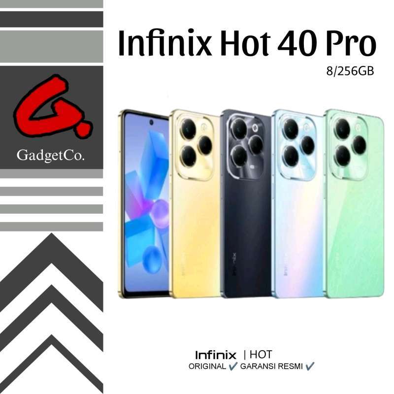 Jual Infinix Hot 40 Pro 8 256 12 256 Garansi Resmi 8 256gb Palm Blue Di Seller Gadget Co