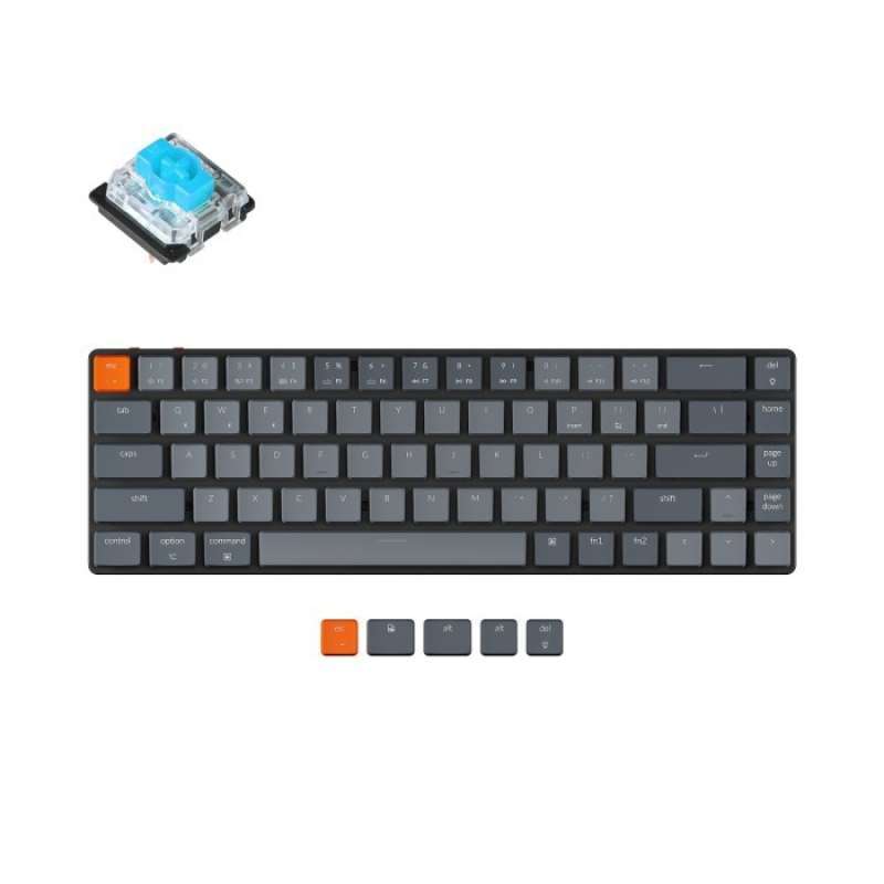 Promo Produk Ori Keychron K White Backlight Gateron Mechanical Hot Swappable Pouch