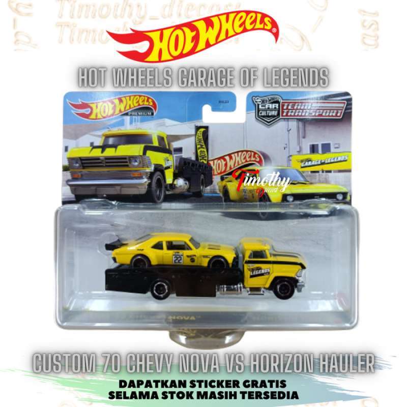 Promo Hot Wheels Team Transport Custom Chevy Nova Horizon Hauler Legends Diskon Di Seller