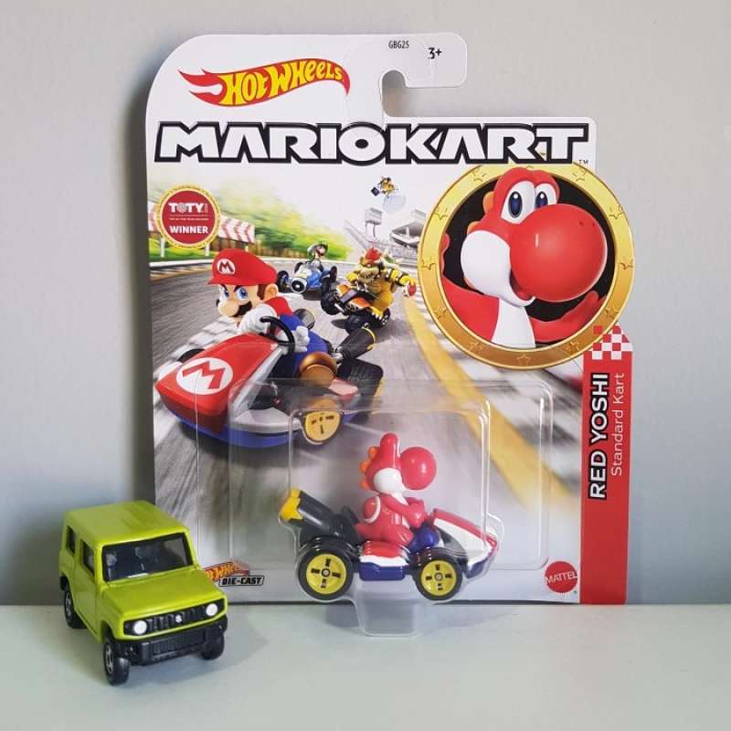 Promo Hot Wheels Mario Kart Red Yoshi Standard Card Mariokart Hotwheels Hw Diskon 23 Di Seller