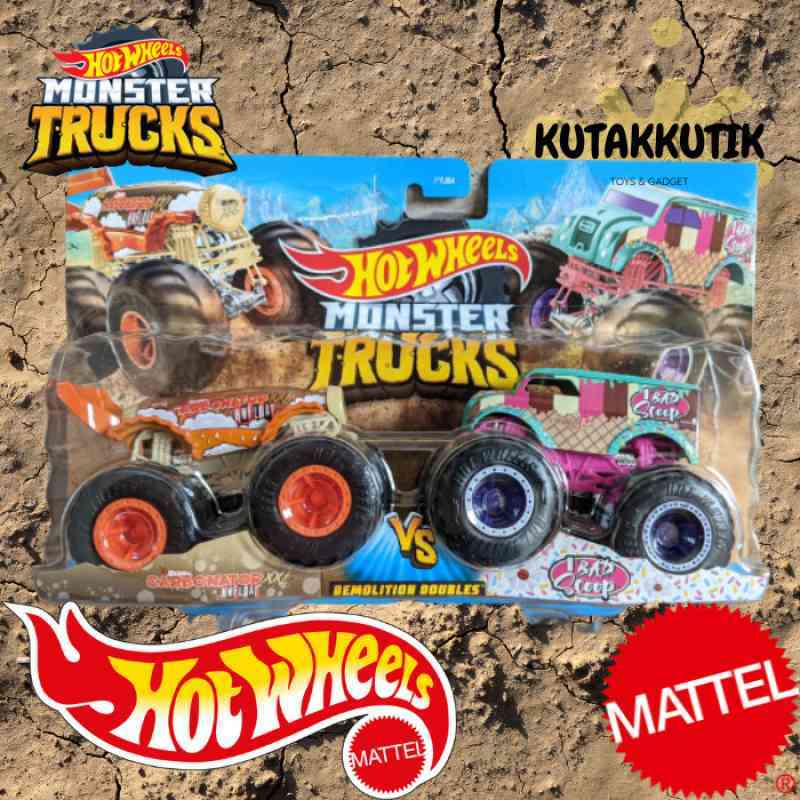 Promo Hot Wheels Monster Trucks Demolition Doubles Carbonator Vs Bad