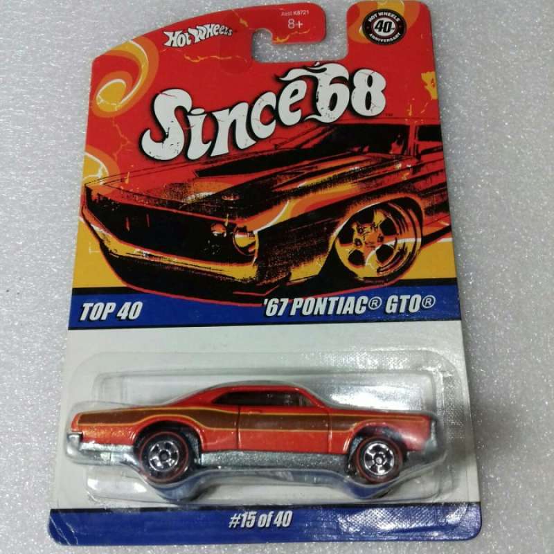 Promo HOT WHEELS 67 PONTIAC GTO CARD SINCE 68 SERIE FULL BESI BODY CHASSIS Diskon 23 Di