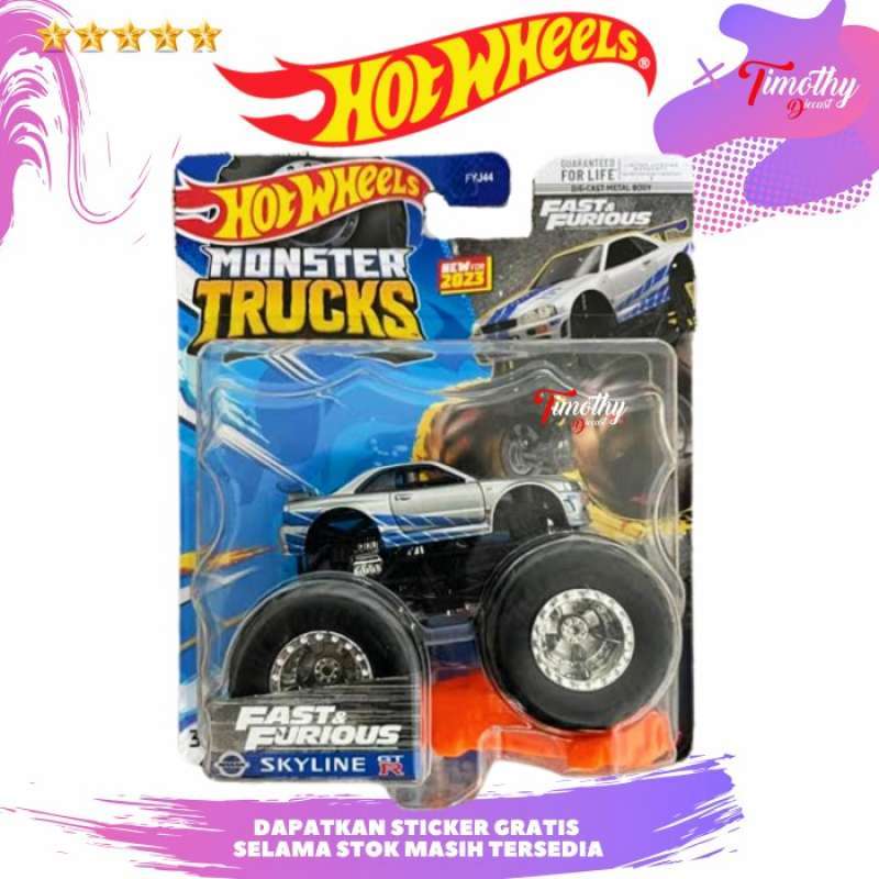 Promo Hot Wheels Monster Trucks Nissan Skyline R Fast Furious Diskon Di Seller Enzo Store