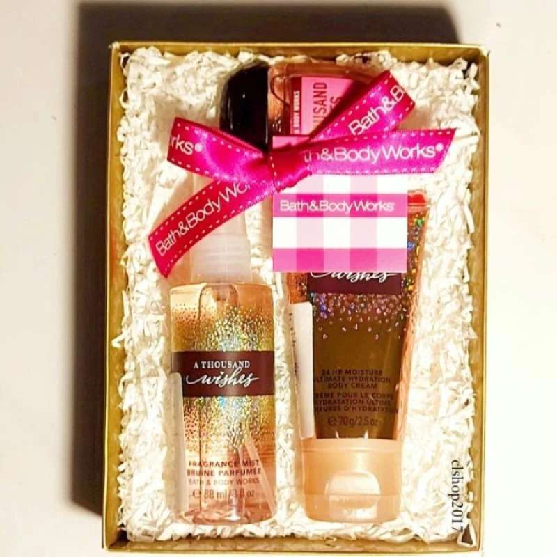 Promo Bath Body Works Bbw Paket A Thousand Wishes Giftset Part Terlaris P Tm Tc Diskon