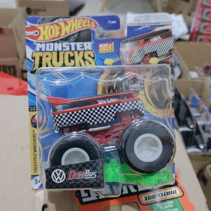 Promo Hot Wheels VW Drag Bus Monster Truck Freestyle Wrackers Dragbus Diskon Di Seller