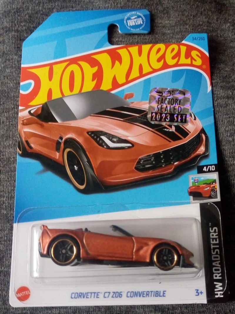 Jual Hot Wheels Corvette C7 Z06 Convertible Hw Roadsters Factory Sealed Brown Di Seller