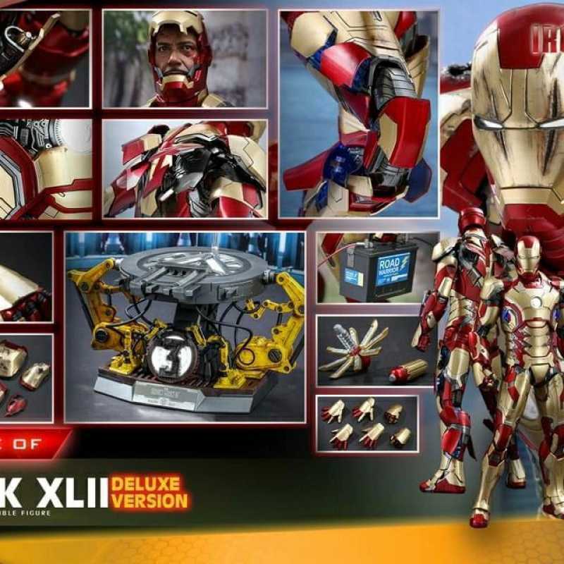 Promo HOT TOYS QS008 IRON MAN MARK 42 XLII DELUXE VER REISSUE HT 1 4 SCALE Diskon 23 Di Seller