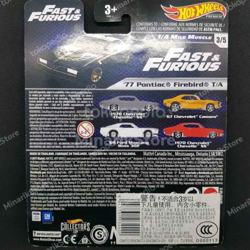 Promo Hot Wheels Pontiac Firebird Fast And Furious Diskon Di Seller Qairina Store