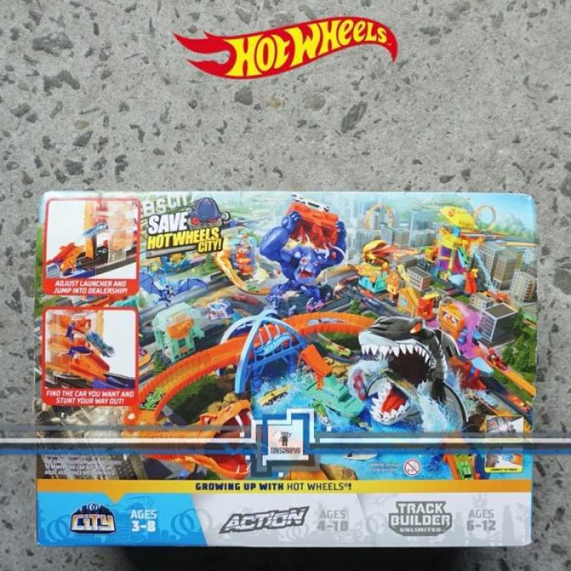 Promo Hot Wheels City Spin Dealership Playset Hotwheels Garage Track Diskon Di Seller