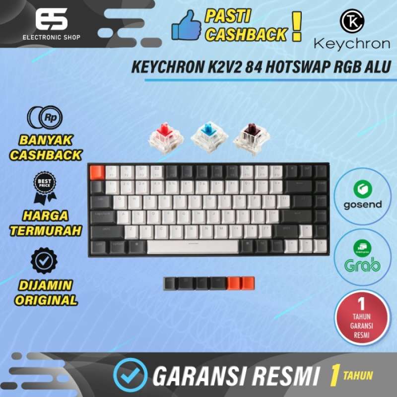 Promo Keychron K V Hot Swappable Rgb Backlight Aluminium Frame Diskon Di Seller