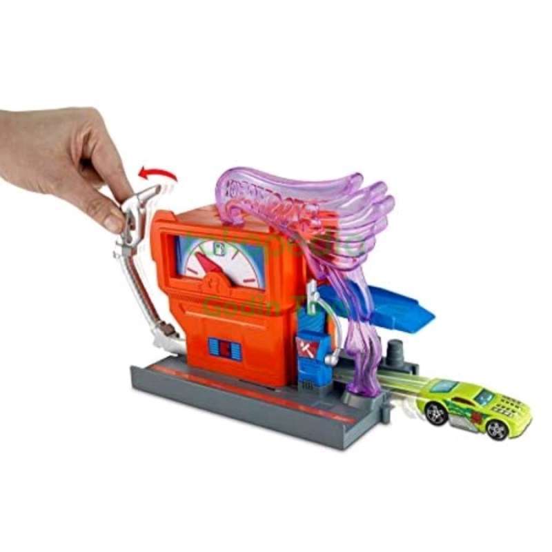 Promo Hot Wheels Downtown Speedy Fuel Stop HW City Action Playset Track Diskon 23 Di Seller