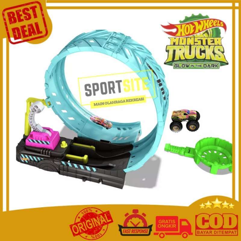 Promo Monster Trucks Epic Loop Challenge Hot Wheels Track Set Mainan