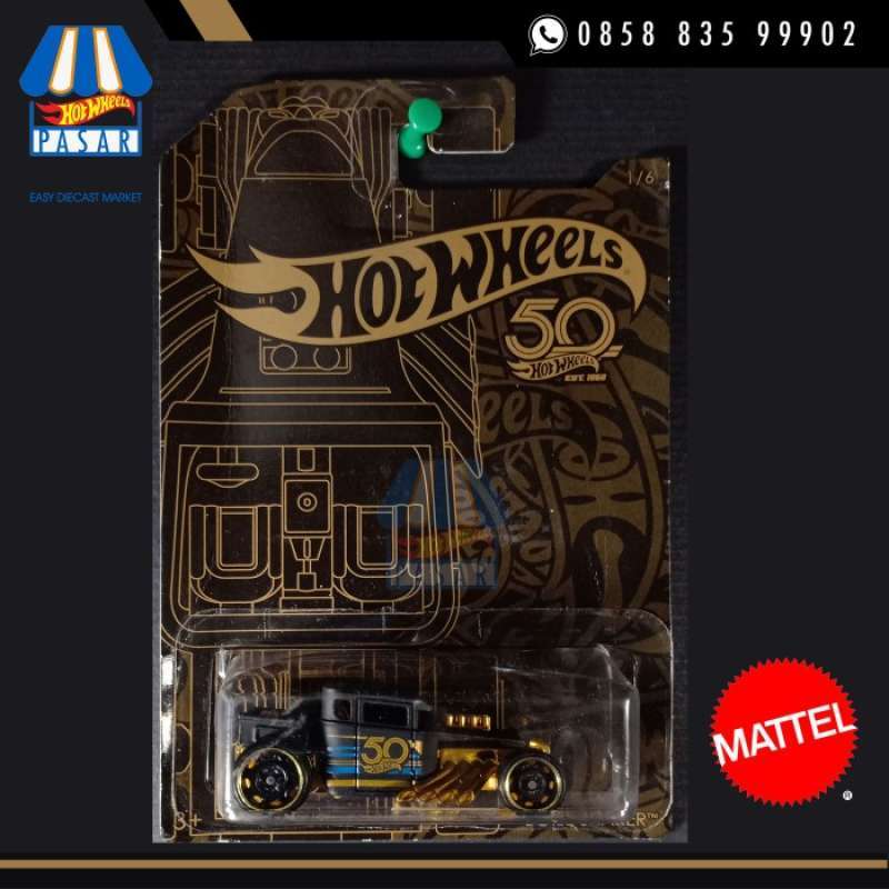 Promo HOT WHEELS BLACK AND GOLD TH ANNIVERSARY BONE SHAKER LUTOFIA Diskon Di Seller
