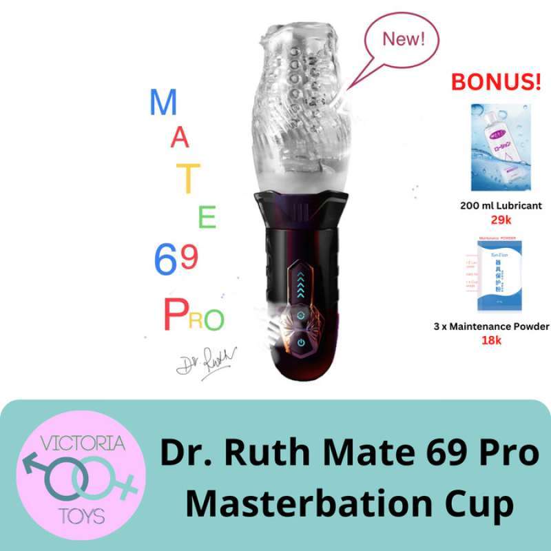 Promo Dr Ruth Mate Pro Vibrate Spin Cup Alat Bantu Pemuas Sex Toy Pria Diskon Di Seller