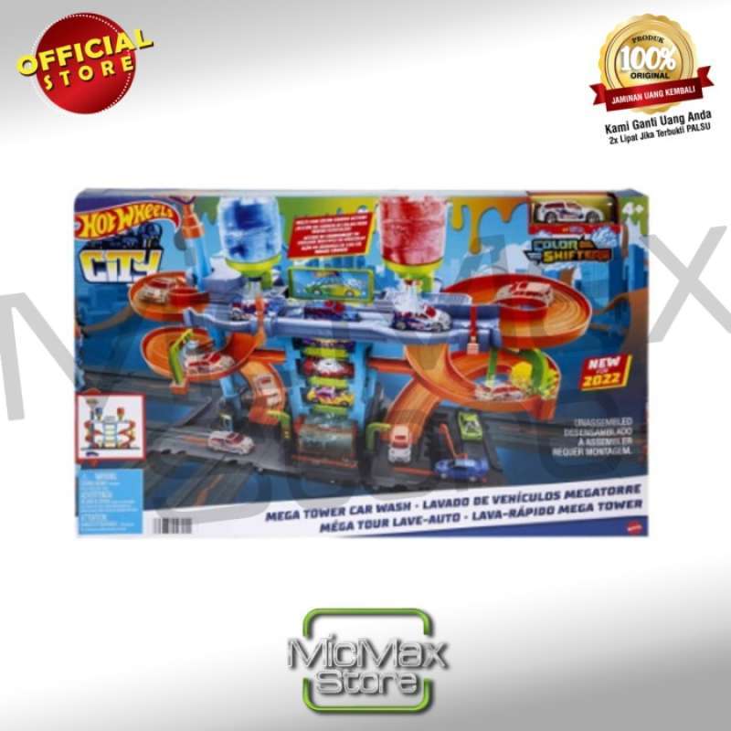 Promo Hotwheels Hot Wheels City Mega Tower Car Wash Hdp05 Diskon 24 Di Seller Puas Shop