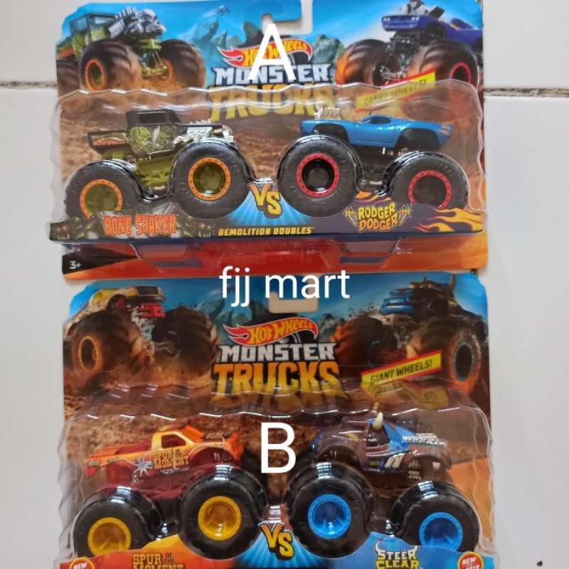Promo Hotwheels Hot Wheels Monster Trucks Demolition Doubles Ori Mattel Diskon Di Seller
