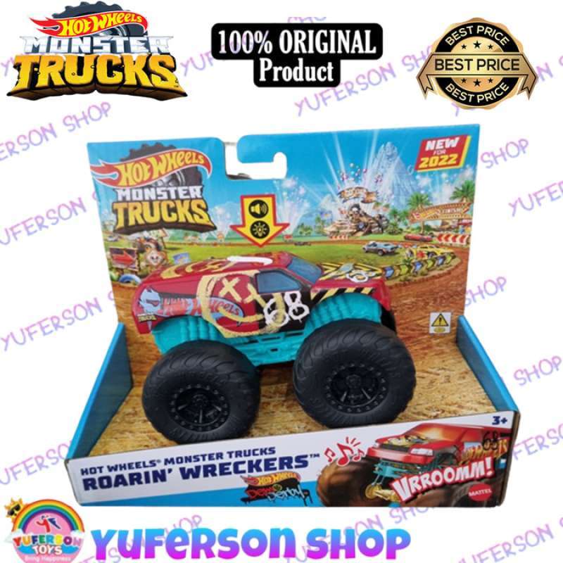 Jual Hot Wheels Monster Trucks Roarin Wreckers Demo Derby Scale Di Seller Enzo Store
