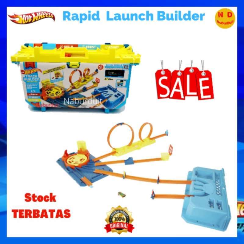 Promo Hot Wheels Track Builder Unlimited Rapid Launch Builder Box