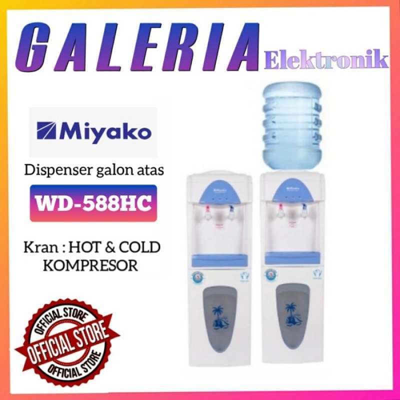 Promo Dispenser Air Miyako Wd Hc Wd Hc Hot Cool Galon Atas Kompresor Diskon Di Seller