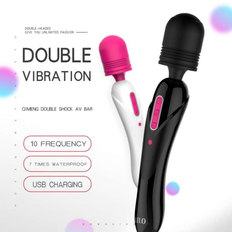 Jual Lilo Rechargeable Magic Wand Vibrator Dildo Sex Toys Untuk Wanita