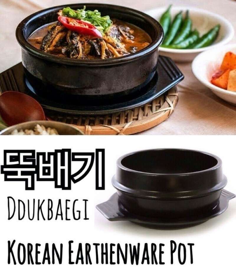 Promo Korean Dolsot Ddukbaegi Hot Pot Claypot Bibimbap Korea Bowl 15Cm Diskon 25 Di Seller