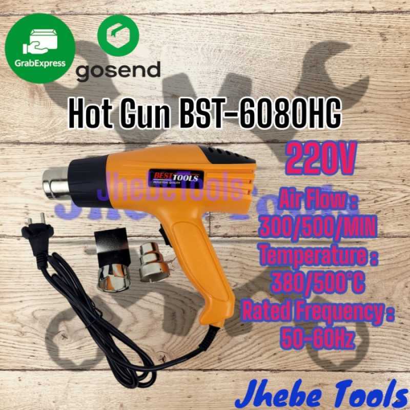 Promo BESTTOOLS Electric Hot Gun Heat Gun Pistol Pemanas Bonus 2 Nozzle Diskon 23 Di Seller
