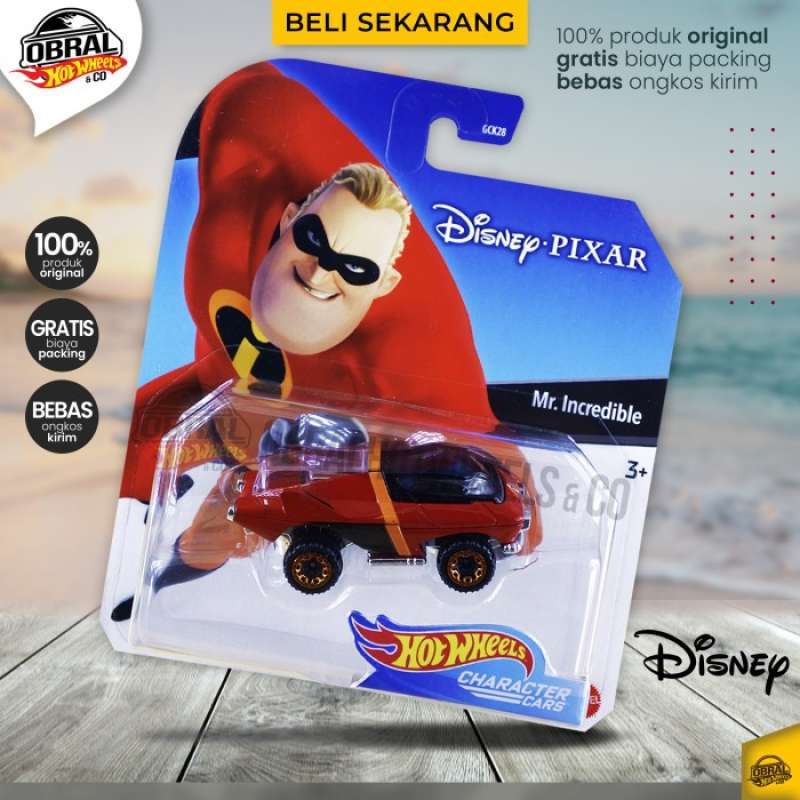 Promo HOT WHEELS CHARACTER CARS MR INCREDIBLE DISNEY PIXAR LUTOFIA Diskon 50 Di Seller