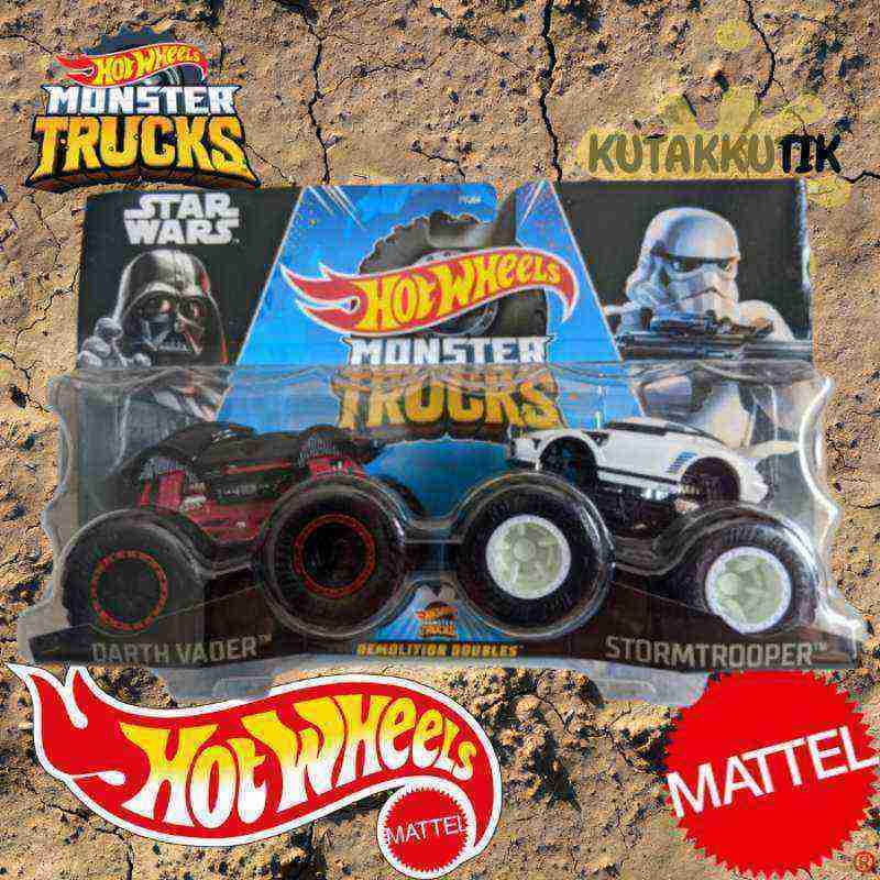 Jual Hot Wheels Mobil Monster Trucks Demolition Doubles Darth Vader Vs Stormtrooper Starwars Di