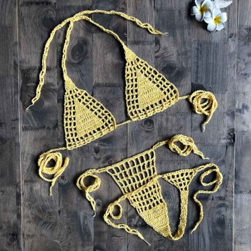 Jual Buatan Tangan Bikini Mikro Rajutan G Thong String Pakaian Renang Di Seller Winter