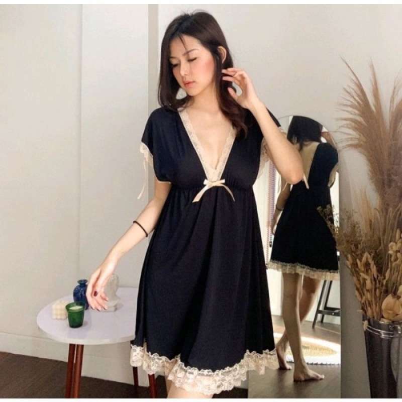 Jual Desecrettz Emilia Lingerie Sexy Premium Spandeks Adem Lembut Di Kulit Koala Grey Di