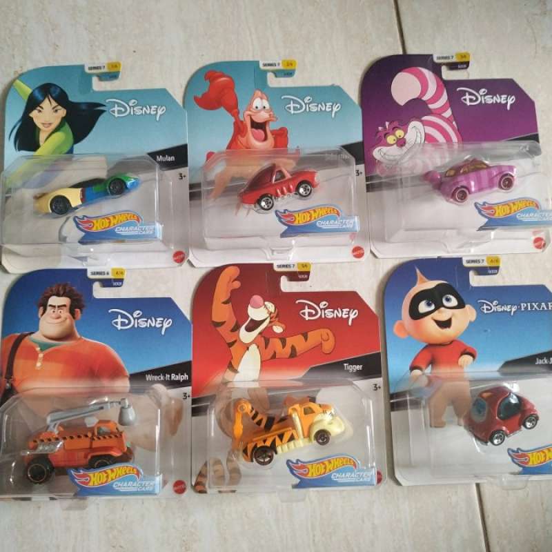 Promo Hot Wheels Disney Series Set Mulan Sebastian Cheshire Cat Tigger Diskon Di Seller