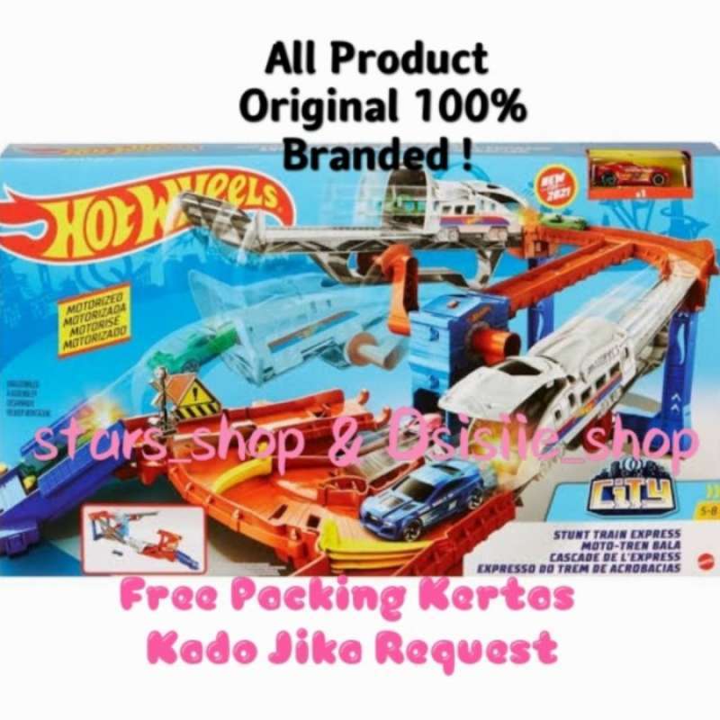 Jual Hot Wheels City Stunt Train Express Playset Ori Track Hotwheels Di Seller Enzo Store
