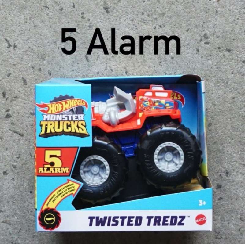Promo Hot Wheels Monster Trucks Twisted Tredz Hotwheels Jam Friction Powered Alarm Diskon