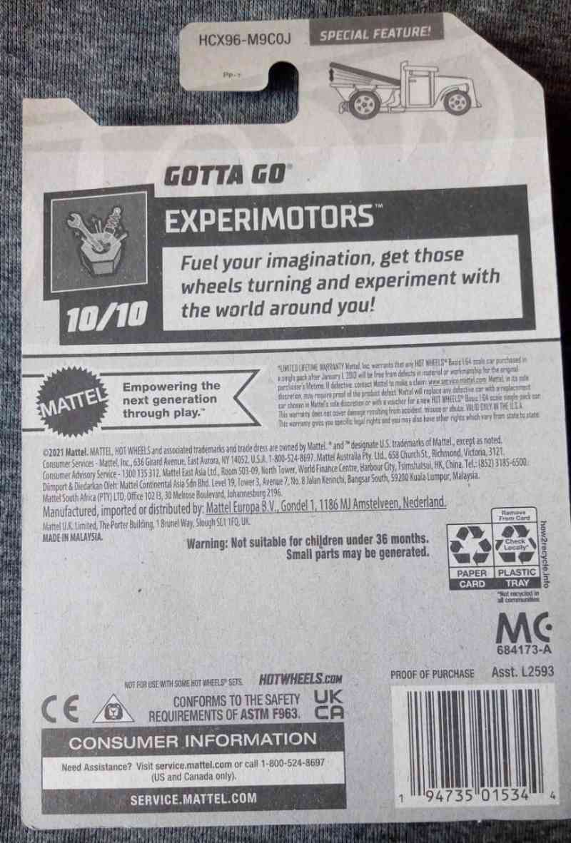 Jual Hot Wheels Gotta Go Experimotors Treasure Hunts Special Feature Blue Di Seller