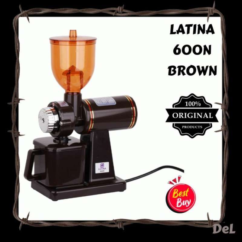 Promo New Alat Kopi Latina 600N Electric Coffee Grinder Penggiling Kopi Elektr Cokelat