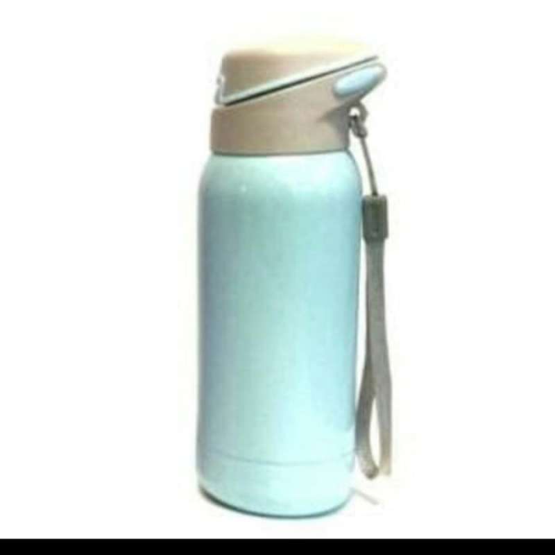 Promo DUBBLIN BOTOL TERMOS AIR MINUM TUMBLER HOT COLD ROBOT 300 ML Biru Muda Diskon 50 Di