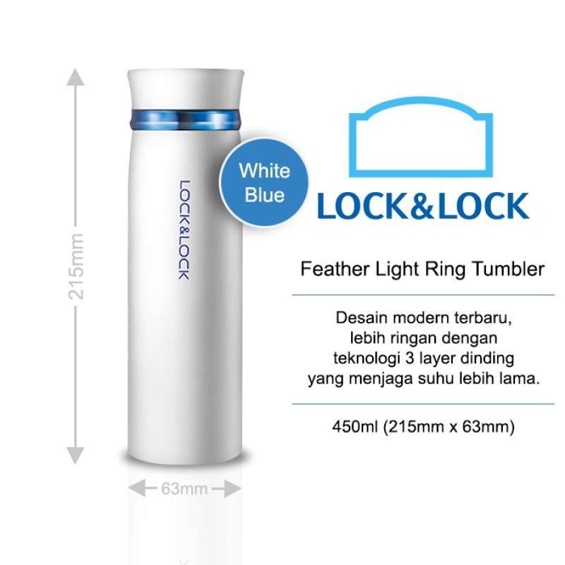 Promo Locknlock Termos Air Minum Feather Ring Vacuum Hot Cool Ml Diskon Di Seller