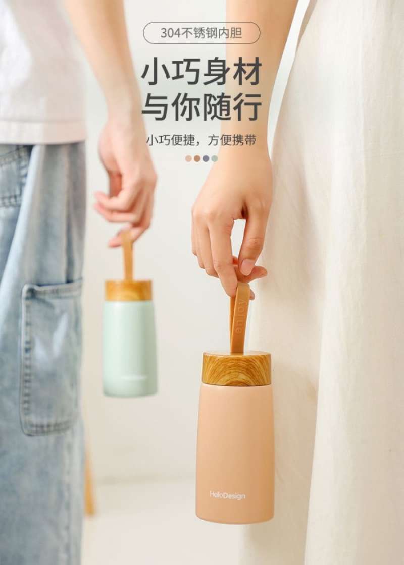 Jual Tumbler Termos Mini Insulated Mug Vacuum Hot Cool Sus Ml Brown Di Seller